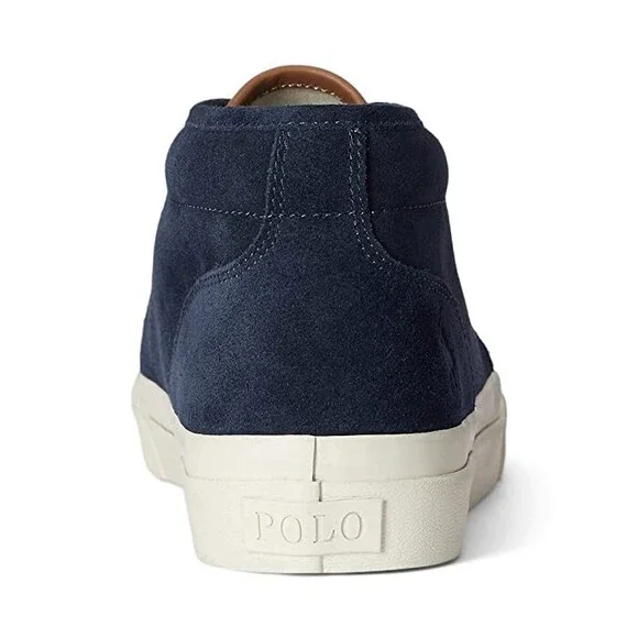 Polo Ralph Lauren Keaton Chukka Sneaker Men's 10 Hunter Navy Suede Shoes ZPO3979